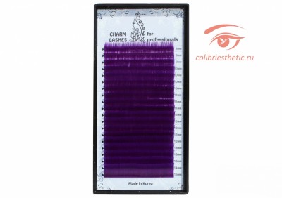 Ресницы фиолетовые (purple) Lovely - 20 линий - MIX